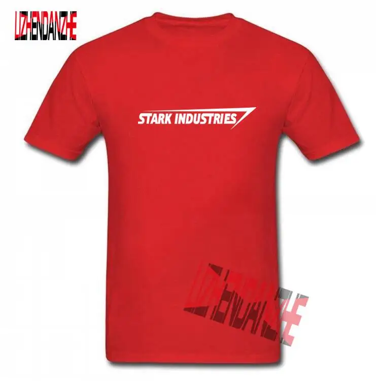 

Stark Industries Tony Stark Iron Man T Shirts Casual Novelty Print T-shirts Short Sleeve Round Neck Brand Tshirts Top Tees