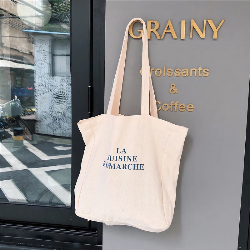 

Youda Korea Original Tote Fresh Beige Handbag Fashion Simple Lightweight Ladies Shoulder Bags Student Leisure Shopping Handbag