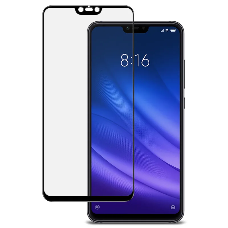 Imak Экран Защитная пленка для Xiaomi mi 8 Lite Молодежный 8X полное покрытие закаленное Стекло для mi 8 Lite Молодежный Сяо mi 8 X Стекло фильм - Цвет: Черный