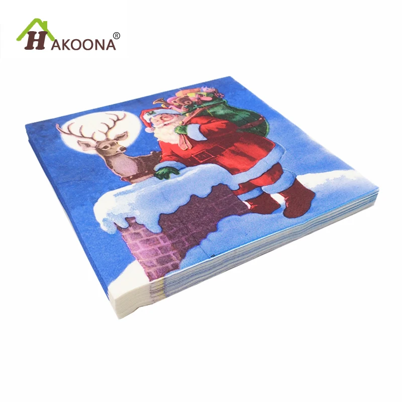 

HAKOONA Paper Napkins 3 Bags Disposable Halloween Christmas decorations for home