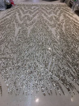 

p tulle lace with glued glitter fashion Cyndi-1011114 african glitter lace fabric for arty dress 5yard/lot embroidered