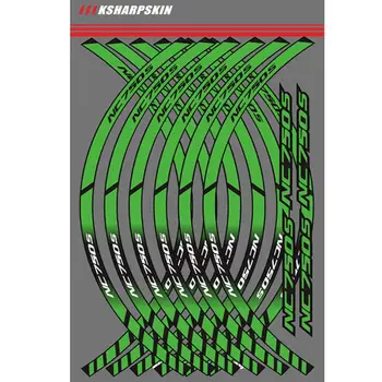 

Motorcycle Wheel Rim Decals Wheel Reflective Stickers Stripes For Honda NC750S