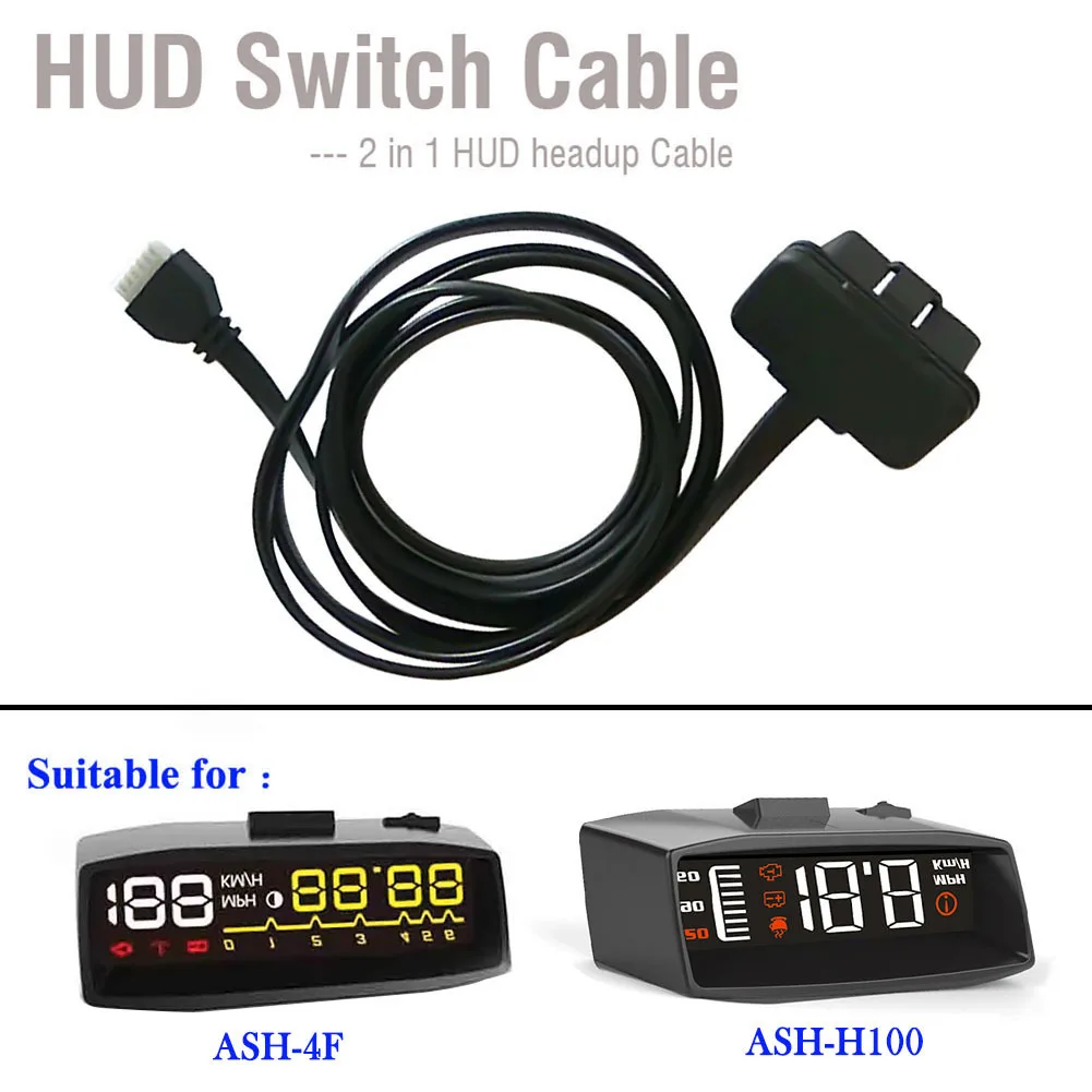 1,8 м 2 в 1 OBD II OBD 2 HUD 4F H100 диагностический кабель H100 адаптер Head up Дисплей кабель