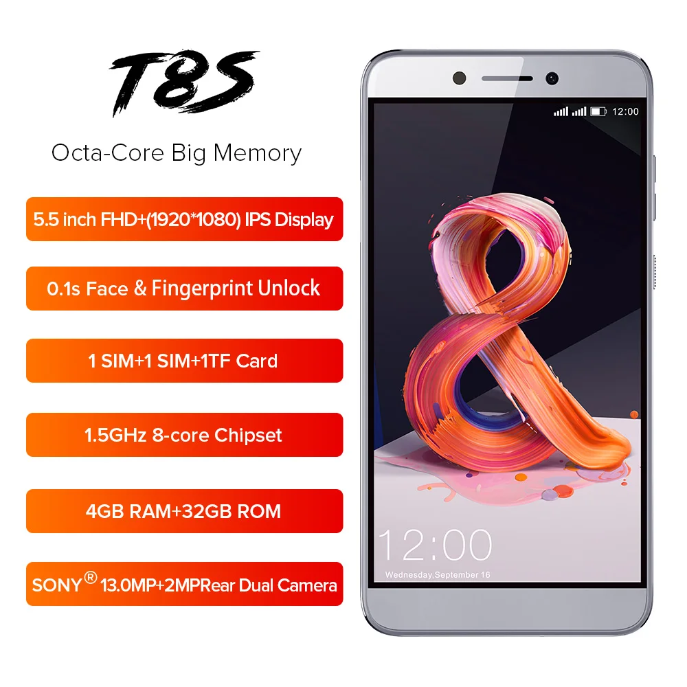 LEAGOO T8S 16:9 &quotFHD 5 4 г LTE MTK6750T Otca Core Android 8 1 мобильный телефон ГБ + 32 13MP двойной сзади