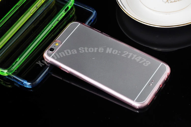 Claro de Tpu para Iphone 2 em 1 4.7 de Polegada de Telefone Tpu + Capa Lote Fino Colorido Transparente Case 6 Voltar Dura pc Via Dhl 100 Pçs - 8 High Quality Telefonia e Comunicação