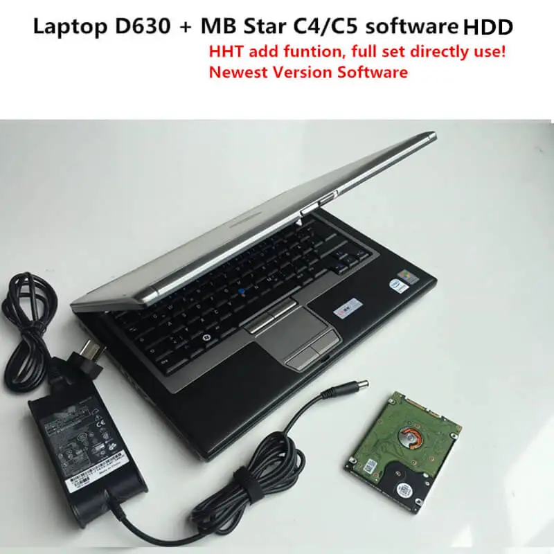 MB Star C5 диагностический SD Подключение C4/C5+ Б/у ноутбук D630 320G HDD,12 V добавлен HHT для MB Star C5 автомобильный Грузовик Авто сканирование