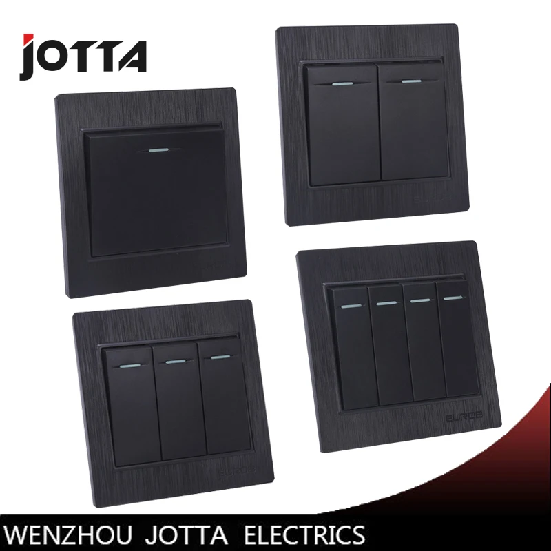 Jotta Luxury Black 1 Gang 2 Way 2 Gang 2 Way 3gang 2way