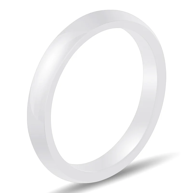 3 мм тонкие керамические кольца мужские синие Черные и белые обручальные кольца для женщин керамические ювелирные изделия простые гладкие обручальные кольца Dames Ringen