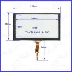 ZhiYuSun Бесплатная доставка YH-CTP846 154*87 Совместимость 6,2 inch емкостный экран стекло для автонавигаторов GPS 154 мм * 87 мм GT911