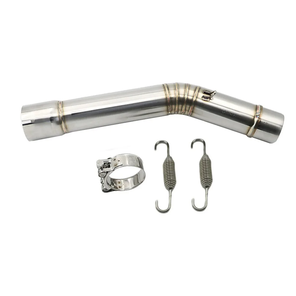 

51mm Motorcycle Exhaust Contact Middle Link Pipe For Yamaha YZF-R6 YZFR6 1998 - 2005 YZF R6 2004 2003 2002 2001 2000 1999