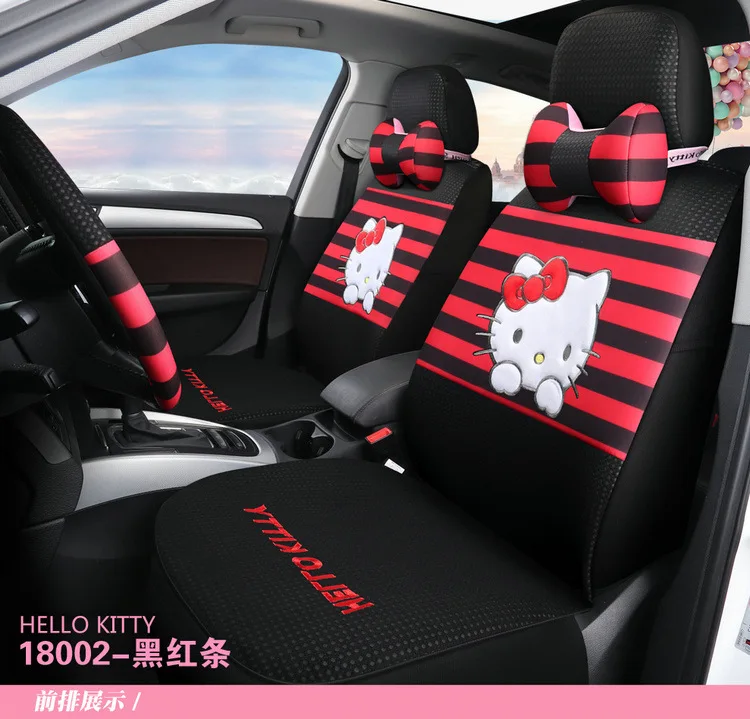 Модные милые автомобильные аксессуары hello kitty Decoracion Para Coches Asientos покрывало для автомобильного сиденья