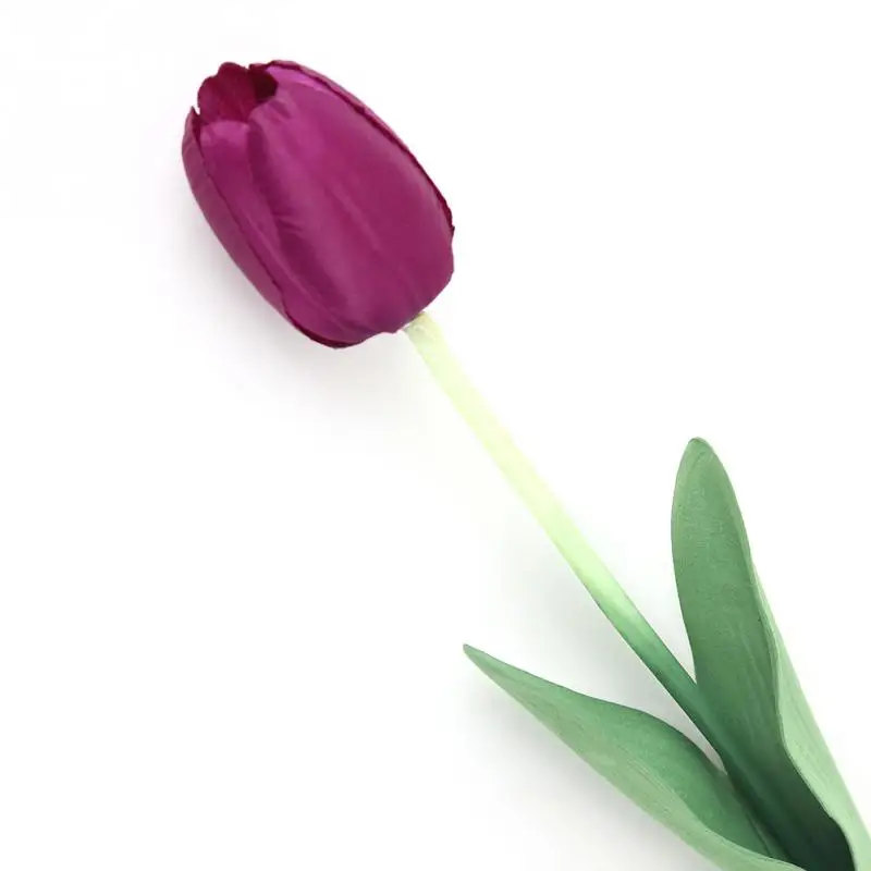 Artificial Mini PU tulips Artificial Flower Real Touch Fake Tulips for