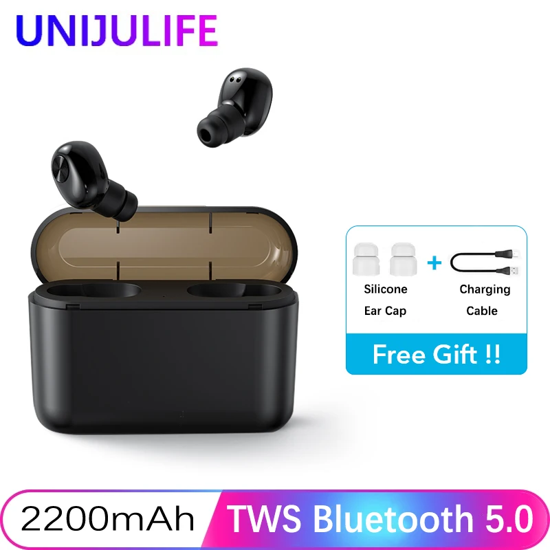 

BL1 TWS Bluetooth Earphones Mini Sport Headset Handsfree Earphone Wireless Earbuds With Charging Box 2200mAh For Xiaomi Phone