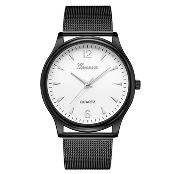 

Hot Mesh Black Stainless Steel Casual Wrist man watches Quartz Watch Simple Fashion Style Men Modern Clock reloj hombre skmei