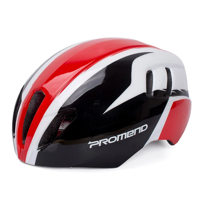 Promend велосипедный шлем в форме MTB дорожный велосипед шлем AM XC безопасный шлем регулируемый 57-62 см дышащий велосипедный шлем для shimano - Цвет: Black red