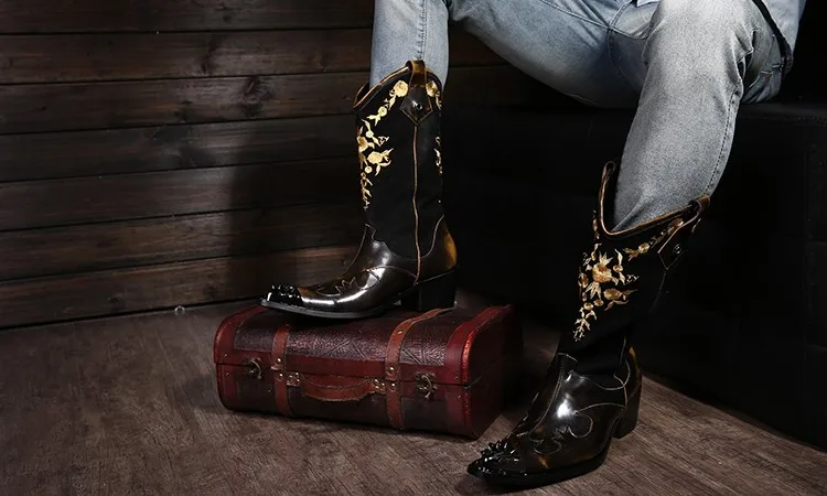Итальянские Ботинки martin в стиле ретро; ковбойские ботинки «Челси»; мужские черные туфли из натуральной кожи; модельные военные ботинки; Зимняя мужская обувь