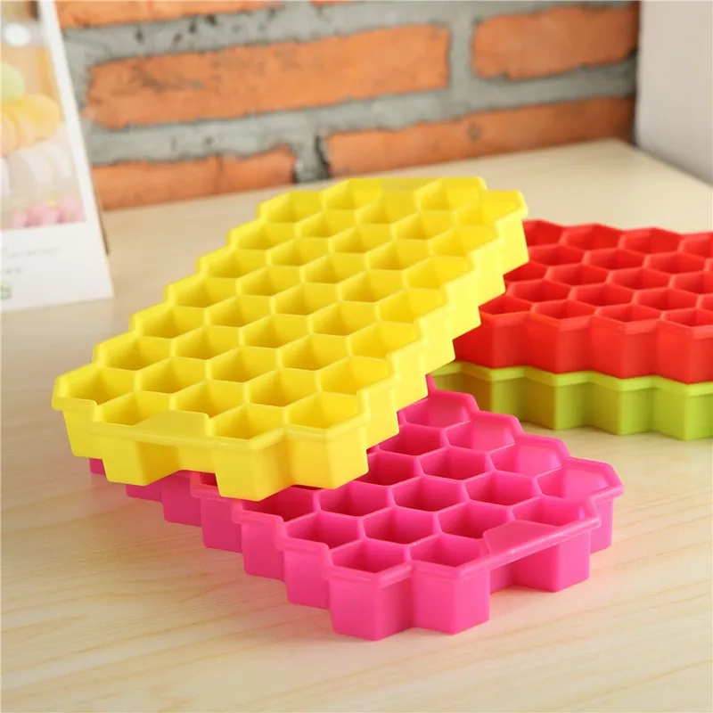 1pcs-Silicone-Honeycomb-Modeling-Cake-Chocolate-Mold-Ice-Tray-Cube-Lego-Bee-Honey-Ice-Maker-Mold