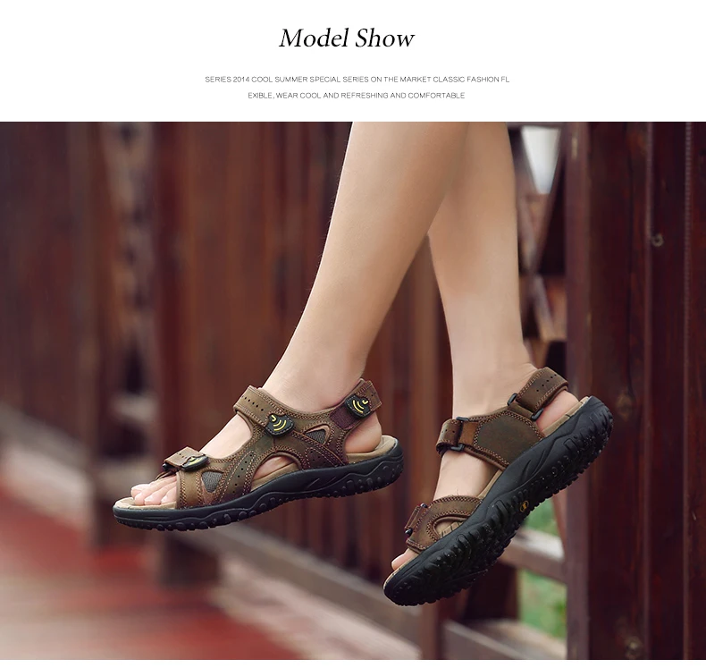 Г. новые стильные летние мужские сандалии обувь из натуральной кожи мужские пляжные сандалии Классические сандалии в римском стиле для улицы мужская обувь