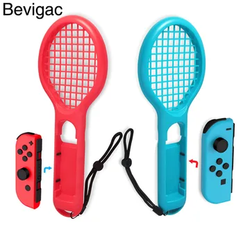 

Bevigac New Handle Controller Left Right ABS Tennis Racket for Nintendo Nintend Switch NS JOY-CON Ma rio Tennis ACE Game Player