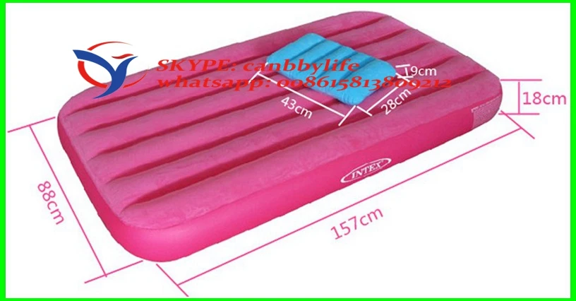 Intex Cozy Inflatable Waterproof Kids Airbed Color Flocked