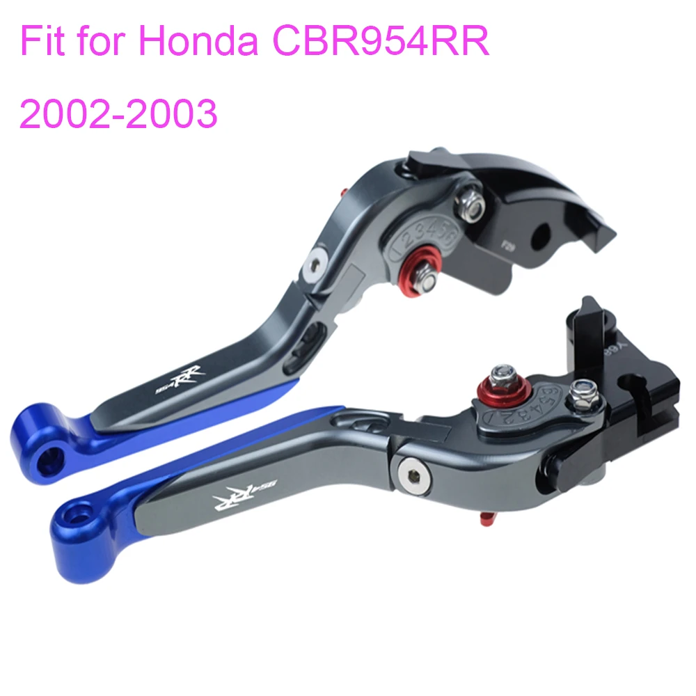 

KODASKIN Left and Right Folding Extendable Brake Clutch Levers for Honda CBR954RR 2002-2003