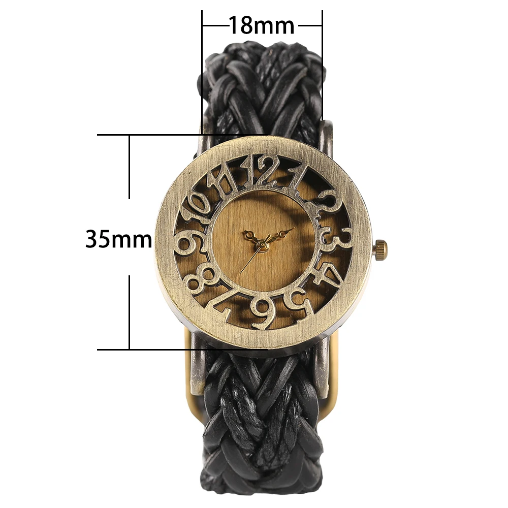 National Retro Knitted Band Desgin Female Wrist Watch Gift Vine Hollow Dial Quartz Women Watches relogio feminino (14)