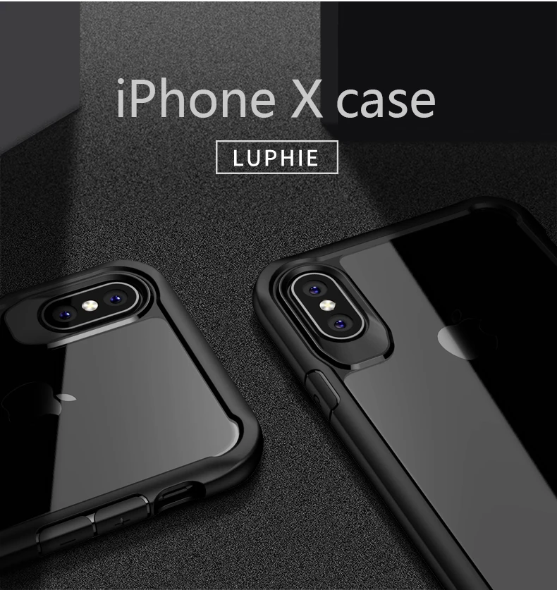 LUPHIE противоударный защитный чехол для iPhone 11 Pro Max XR 8 7 Plus Прозрачный чехол для iPhone 6 6S Plus XS Max роскошный силиконовый чехол