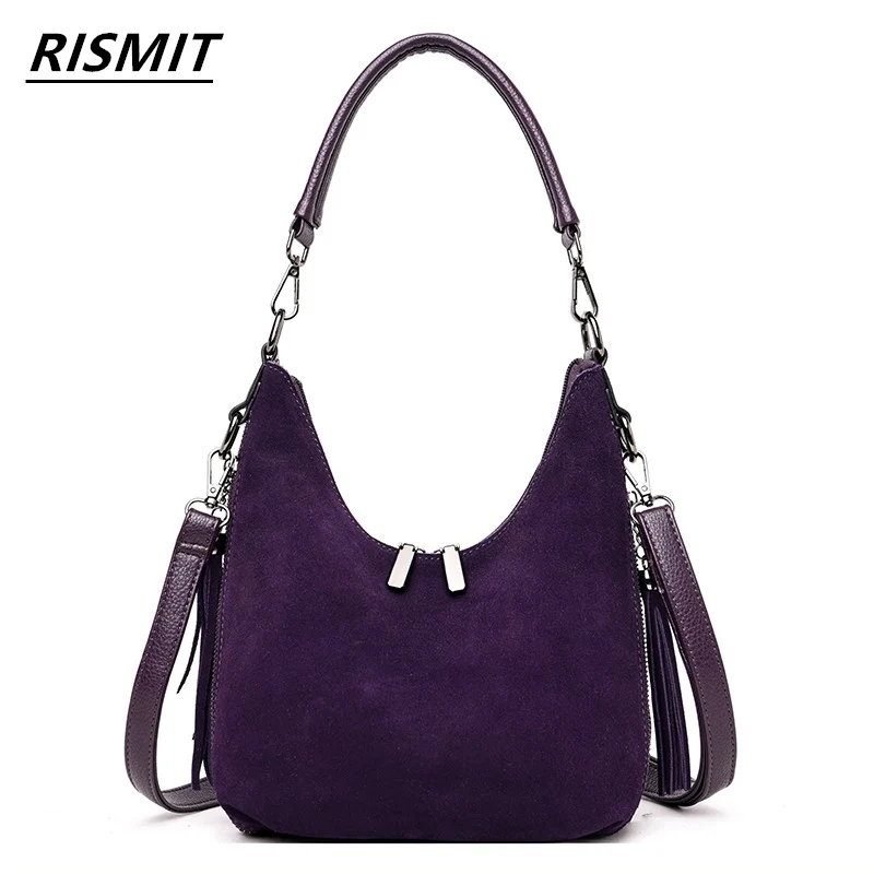 

Fashion Latest Women Real Split Suede Leather Tote Bag New Leisure Large Top-handle Bags Lady Casual Crossbody Shoulder Handbag
