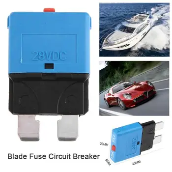 

New Manual Reset Circuit Breaker Blade Fuse for Car Truck Boat Marine Automatic Reset Mini Circuit Breaker Blade Fuse DC28V 15A