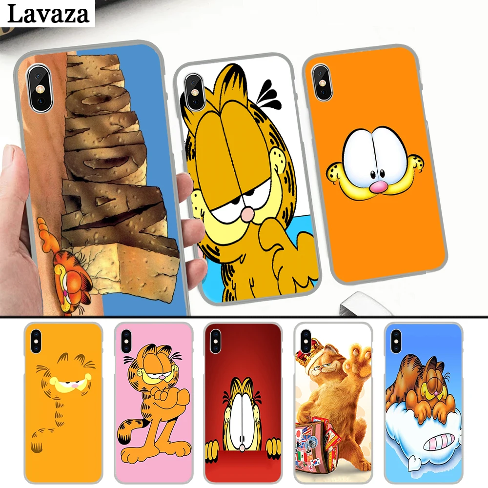 

Lavaza cat Garfield Hard Case for iPhone 4 4S 5 5S 5C 6 6S 7 8 Plus X XS MAX XR