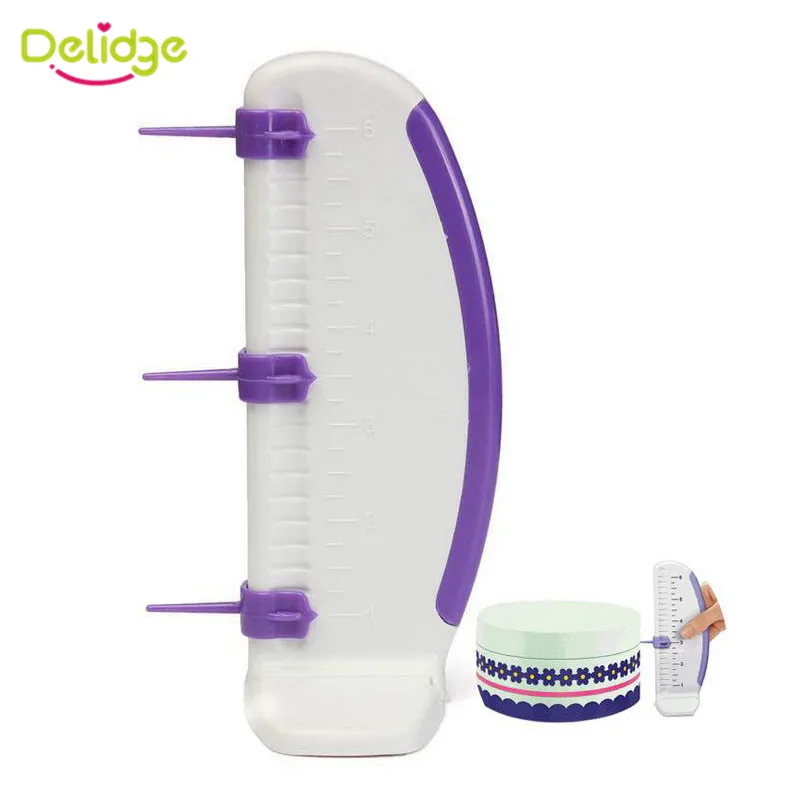 

Delidge 1PC Plastic Cake Ruler Cake Marker DIY Decorative Ruler Leveler Decorator Garland Border Baking Cake Decorating Tools