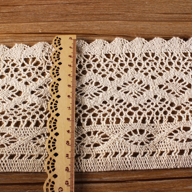 5 yards/lot Beige BRICOLAGE Vêtements Textiles Dentelle Coton ... 5 yards/lot Beige BRICOLAGE Vêtements Textiles Dentelle Coton ...