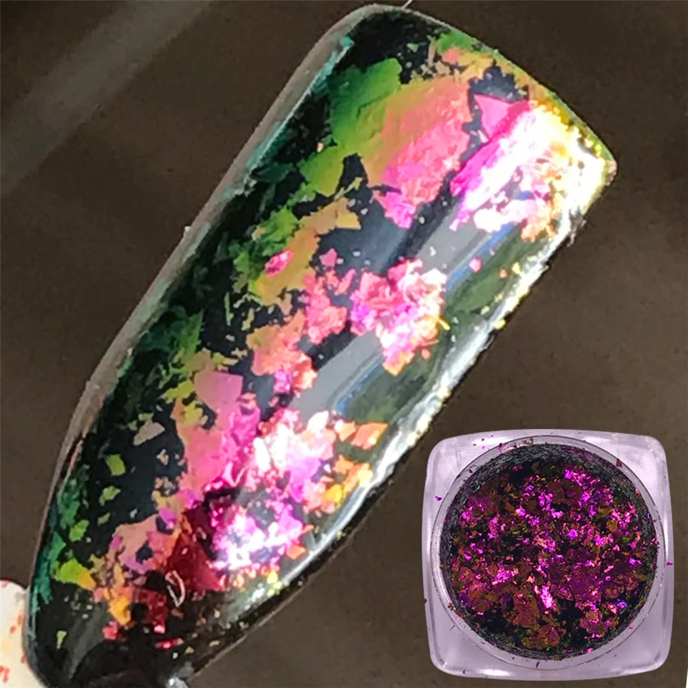 1 Kutu D zensiz Bukalemun T rnak Flakies Sequins 0 2g Renkli Madeni Pul 