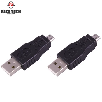 

50pcs USB connector Micro USB to USB adapters male plug converters