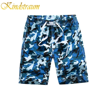 

Kindstraum Boys Shorts Summer Quick Dry Swim Trunks Boys Camouflage Beach Shorts Children's Surf Pants MC695