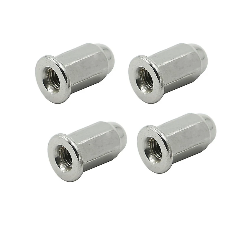 

4 M6 M8 M10 Dome thread Pitch Stainless Steel Plug Cap Mushroom Nuts Bolt For Honda Yamaha 6mm x 1" / 8mm x 1.25" / 10mm x 1.25"