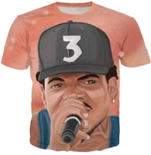 Chance The Acid Rapper T-Shirt Women/Men Pink Sky Space Candy Design T Shirt Casual Outfits Galaxy Rap Boy Tees 5XL