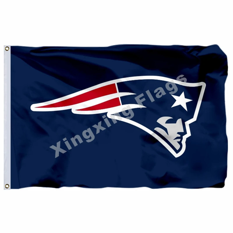 New England Patriots Logo Flag 3ft X 5ft Polyester NFL New England ...