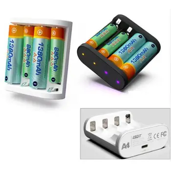 

A4 10w 1.5A AAA AA Smart Battery Charger Full-time Four-Channel Independent DC Smart Battery Charger For 10500/12500 Battery