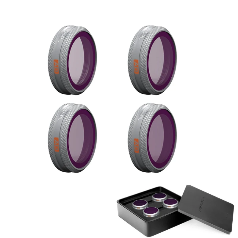 

4Pcs/set PGYTECH Filter Camera Filter ND8/16/32/64 ND-PL Gradient Dimming Kit for DJI Royal MAVIC 2 ZOOM Advanced Filter