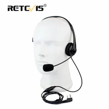 2Pin Walkie Talkie Headset Sponge Earpad Earpiece PPT Mic Accessories For Kenwood Baofeng UV-5R BF-888S Retevis H777 RT5R C9009A