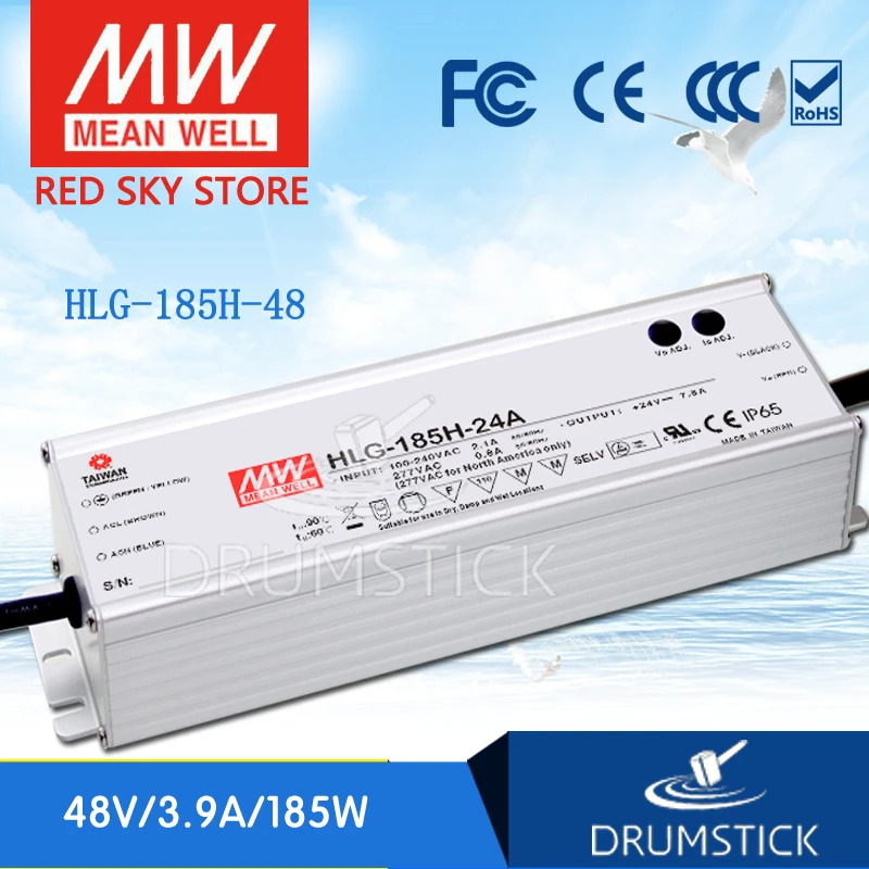 

MEAN WELL HLG-185H-48 48V 3.9A meanwell HLG-185H `187.2W Single Output LED Driver Power Supply