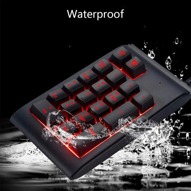 ALLOYSEED portable Numeric Keypad Wired 19 Keys Mini Numpad LED Backlight Digital Numeric Keyboard for Computer Laptop PC ALLOYSEED portable Numeric Keypad Wired 19 Keys Mini Numpad LED Backlight Digital Numeric Keyboard for Computer Laptop PC
