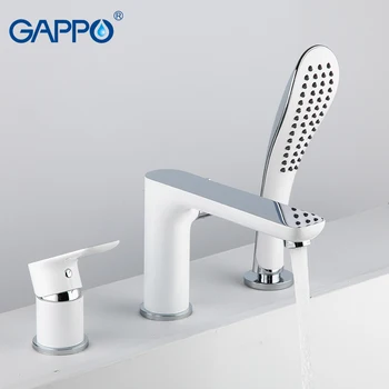 

GAPPO white bathtub faucet bath shower faucet waterfall wall shower bath set bathroom shower tap bath mixer torneira grifo ducha