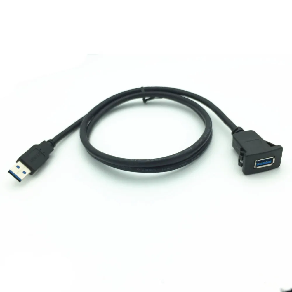 1 м/2 м Разъем Кабель USB 3 0 Авто Флеш крепление штыревой к женскому удлинитель