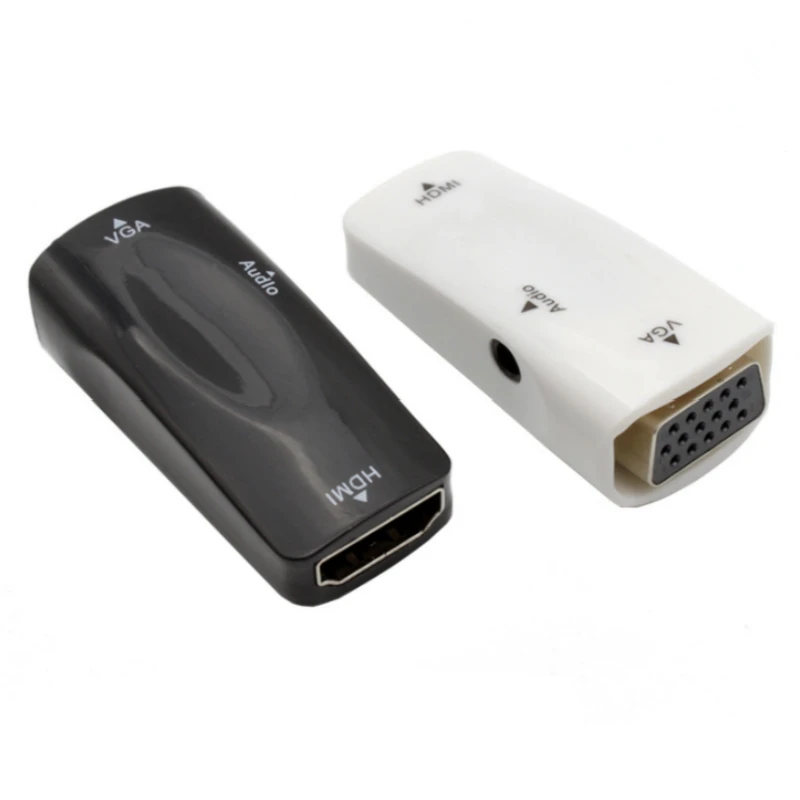 Адаптер 1080P HDMI VGA цифровой аудиопреобразователь с аудиокабелем поддержка HD для