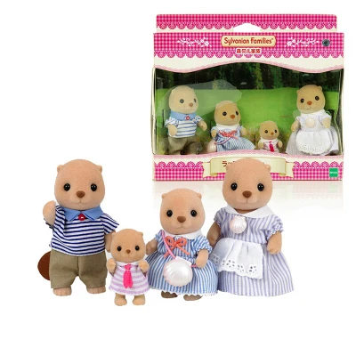 Sylvanian Families кукольный домик пушистая фигурка животного Семейный комплект кролик/медведь/собаки/белки/кошка/овца/обезьяна новинка - Цвет: 60048