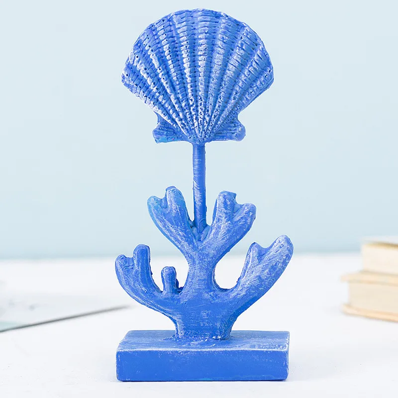 Mediterranean style resin starfish hippocampus scallop tabletop decoration home decoration wine cabinet set decor props