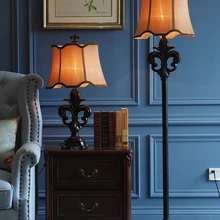 Европейский Винтажный классический торшер, роскошный резиновый торшер в форме банта, тканевый Торшер для гостиной, спальни, напольный светильник