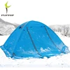 FLYTOP Beach 2 Persona carpa impermeable de invierno poliéster 210 T de aluminio de doble capa de acampar al aire libre senderismo tiendas 4 temporada ► Foto 1/5